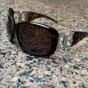Dolce & Gabbana Logo Tortoise Shell Sunglasses